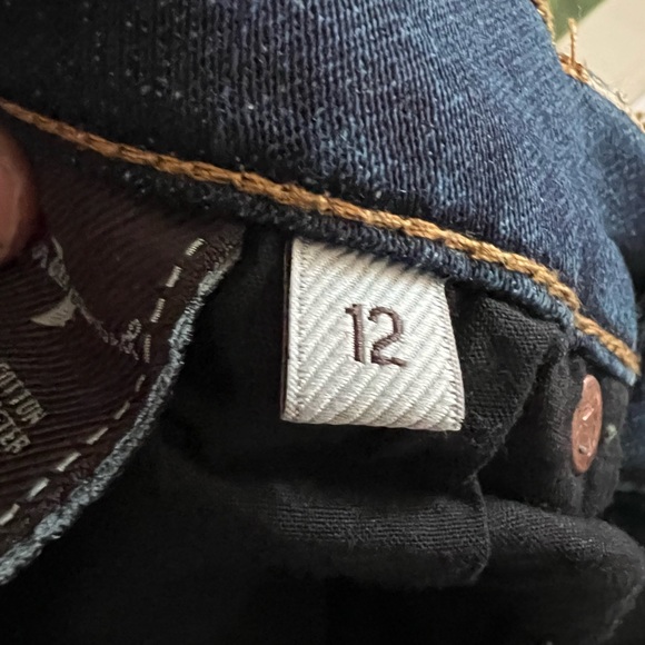 7 For All Mankind Girl’s Slimmy Size 12 Jeans - Picture 7 of 8